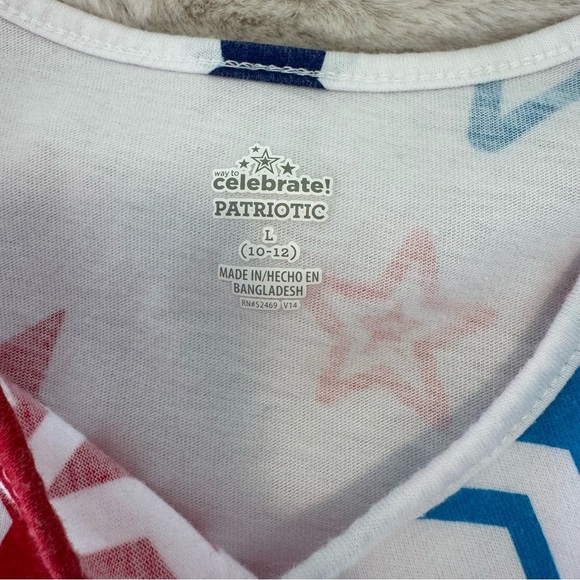 Kids | Star Print Tank Top | girls | size L 10-12 - Picture 2 of 3